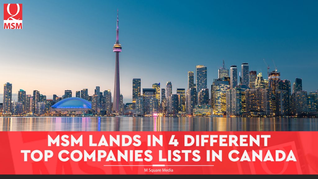 msm lands in top companies list canada banner