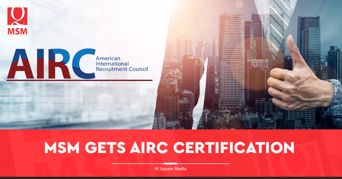 MSM gets AIRC certification
